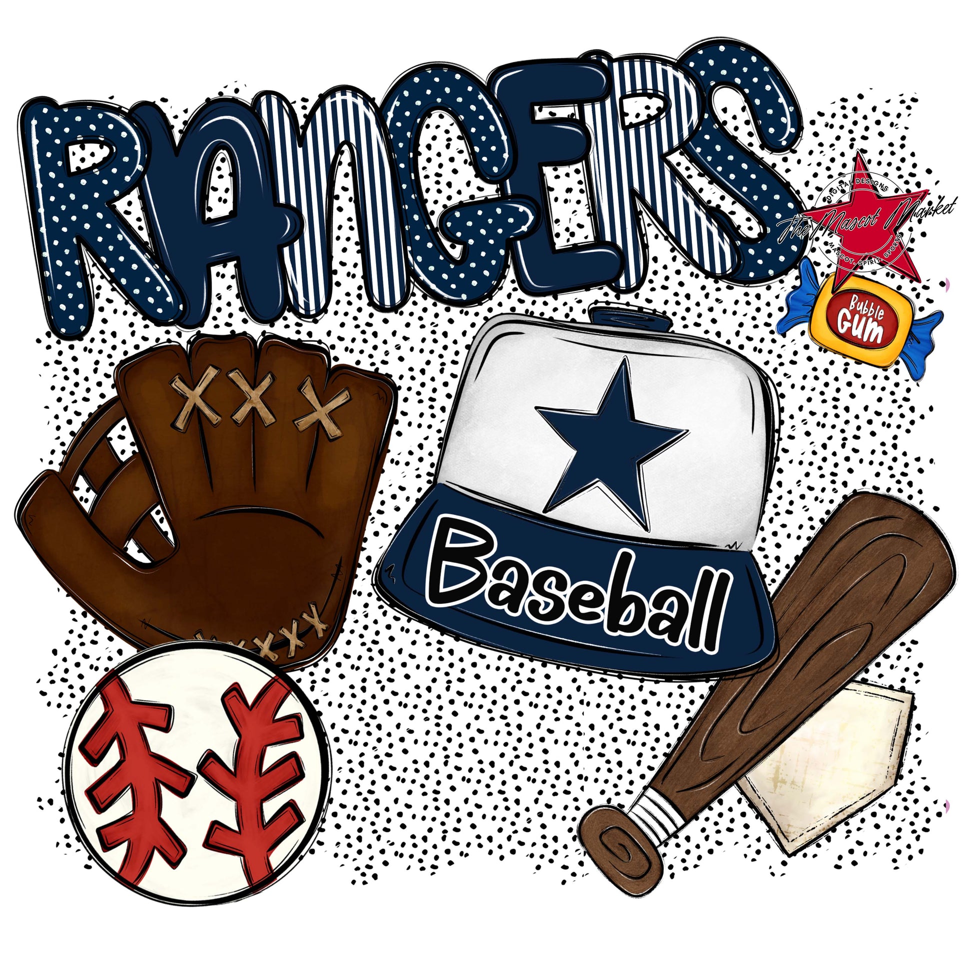 Rangers Baseball Spirit-Navy
