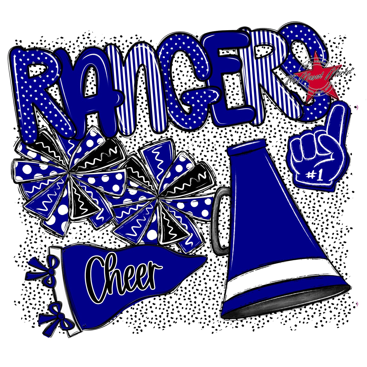 Rangers Cheer Spirit-Blue