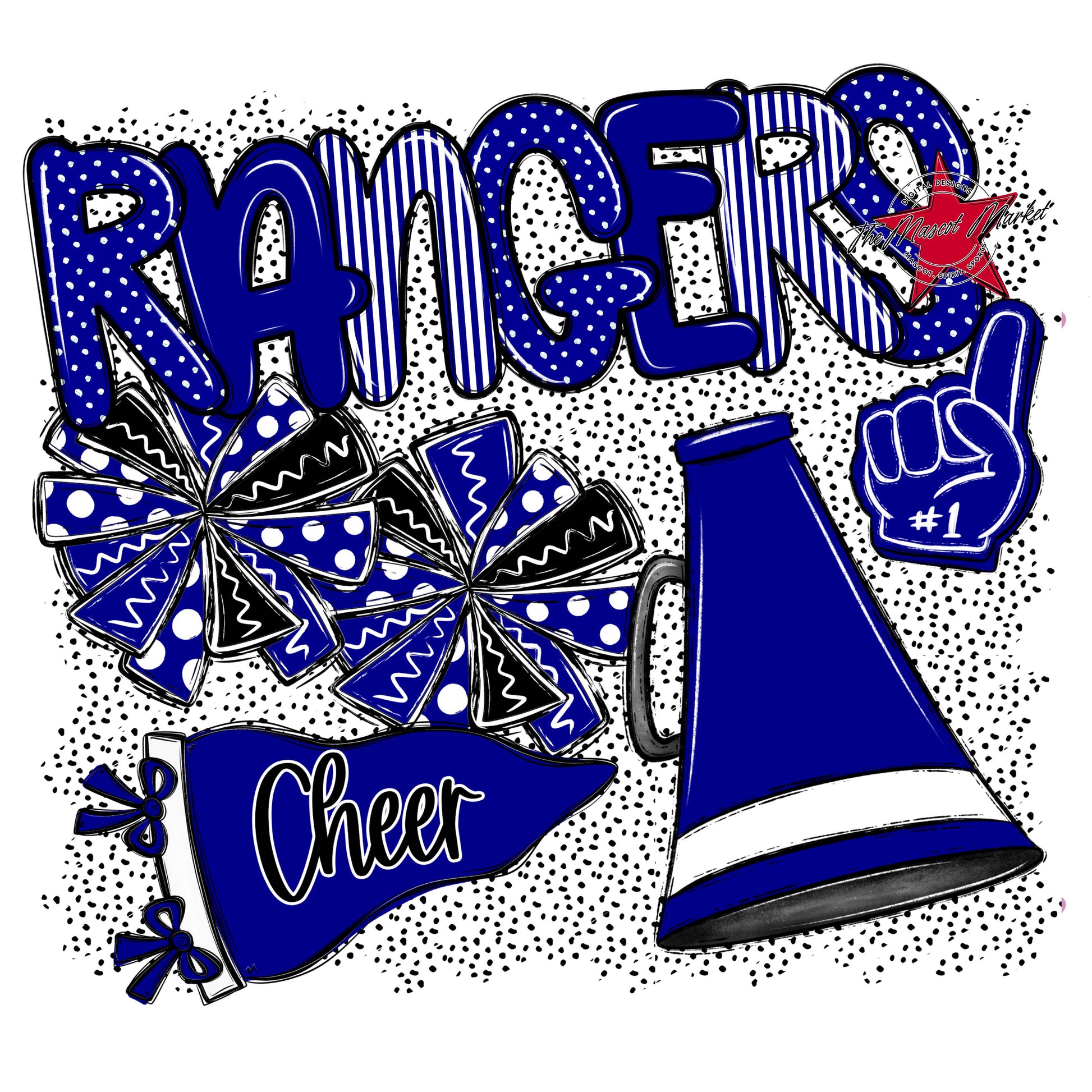 Rangers Cheer Spirit-Blue
