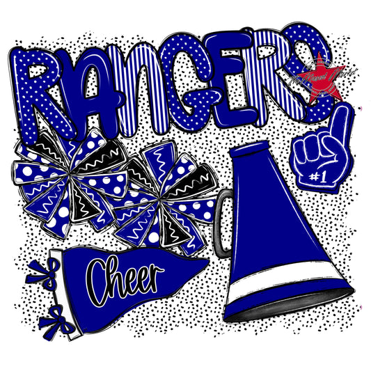 Rangers Cheer Spirit-Blue