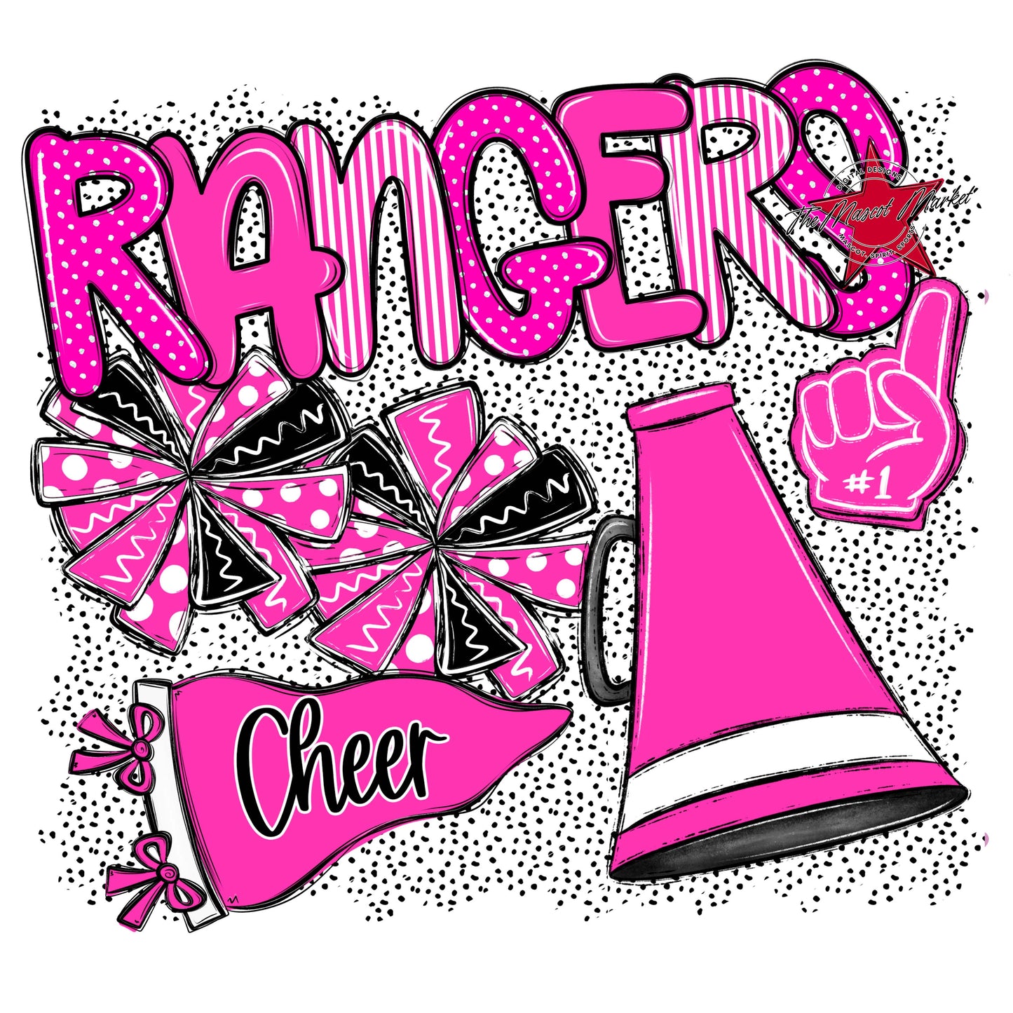 Rangers Cheer Spirit-Pink