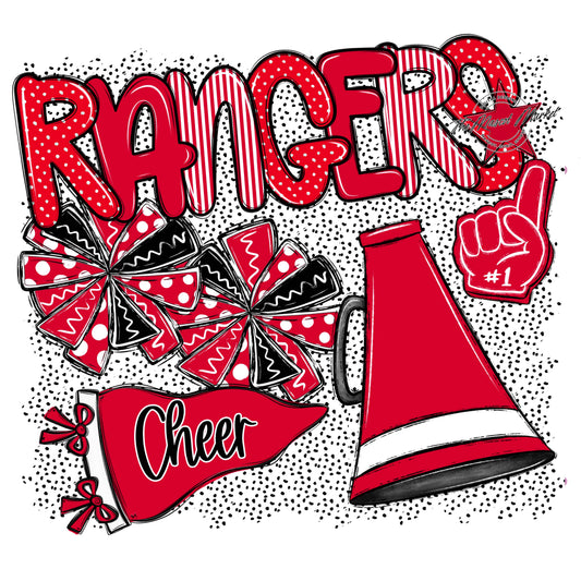 Rangers Cheer Spirit-Red