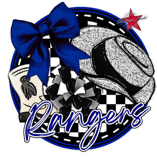 Rangers Circle Drillteam Design-Blue