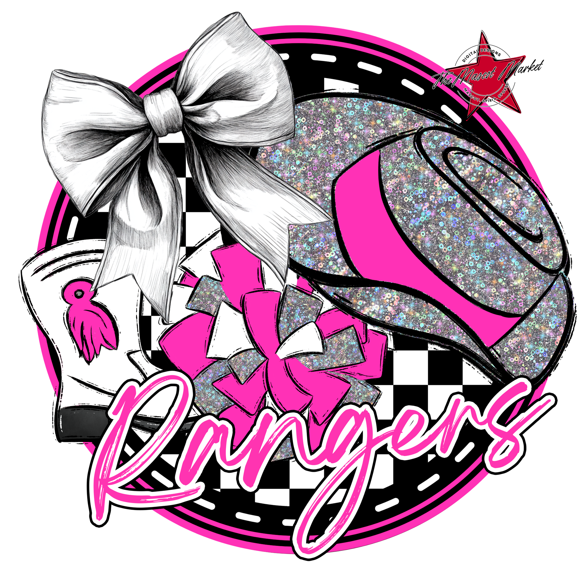 Rangers Circle Drillteam Design-Pink