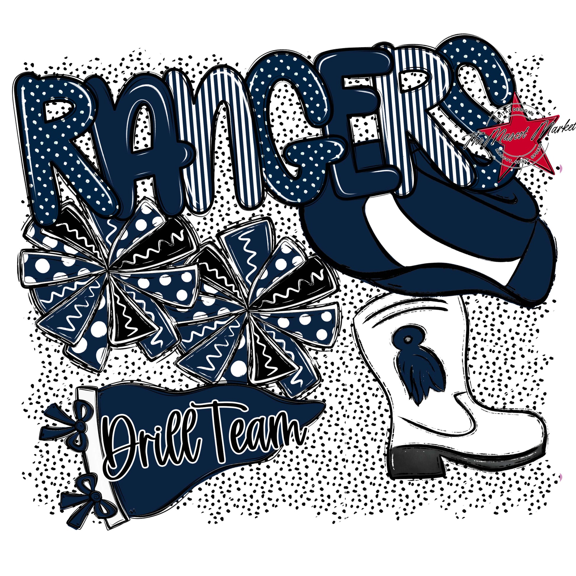 Rangers Drillteam Spirit-Navy