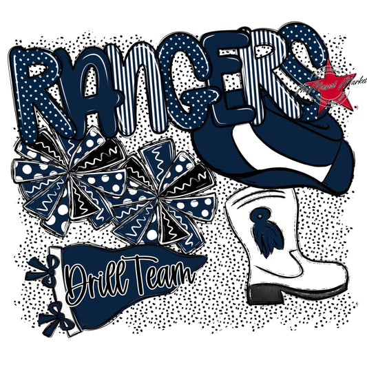 Rangers Drillteam Spirit-Navy