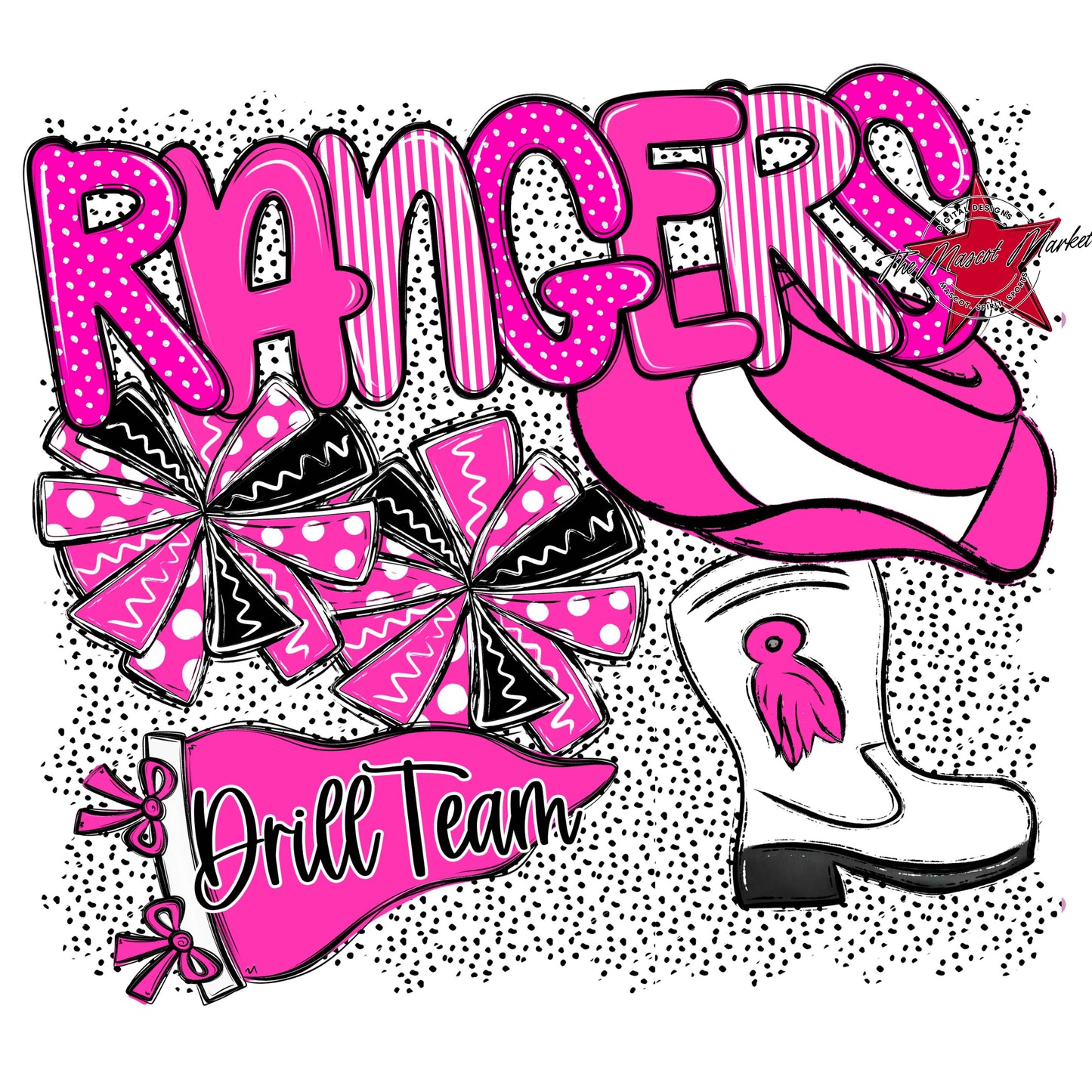 Rangers Drillteam Spirit-Pink