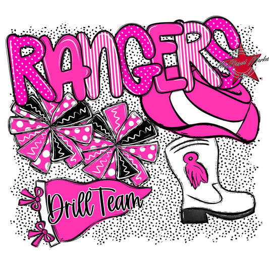Rangers Drillteam Spirit-Pink