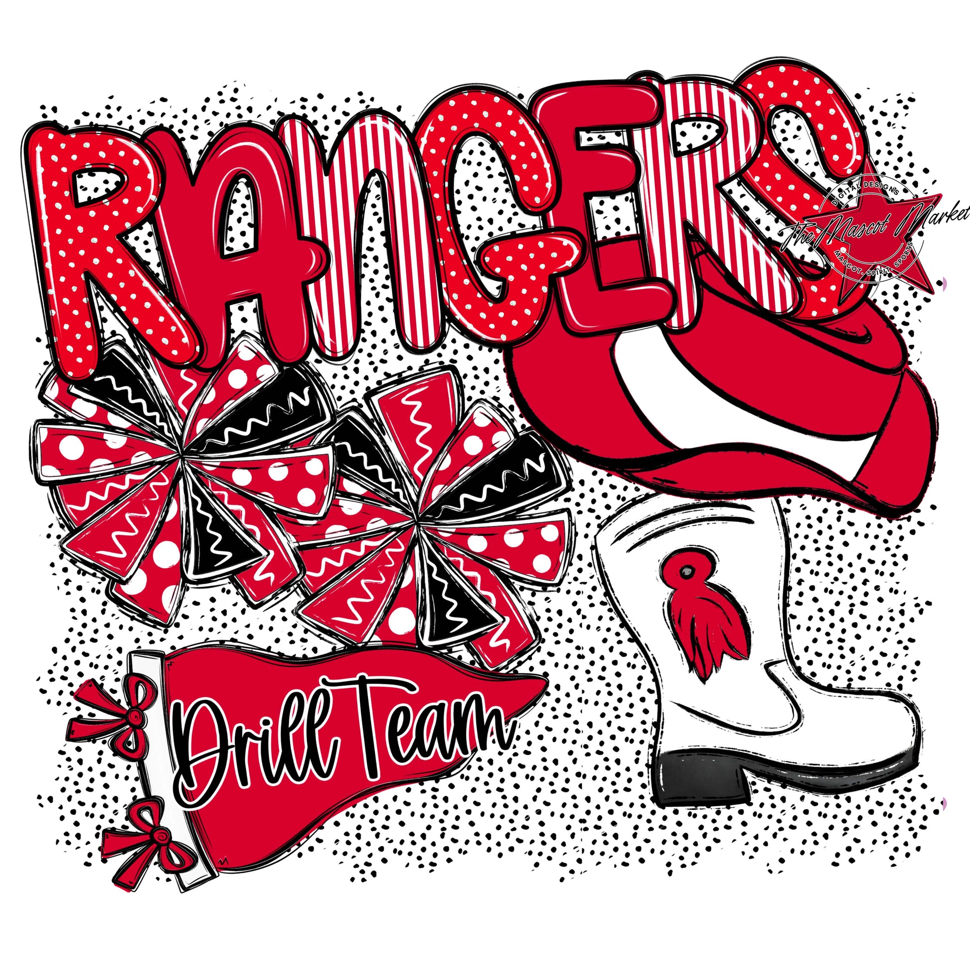 Rangers Drillteam Spirit-Red