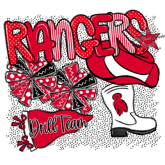 Rangers Drillteam Spirit-Red