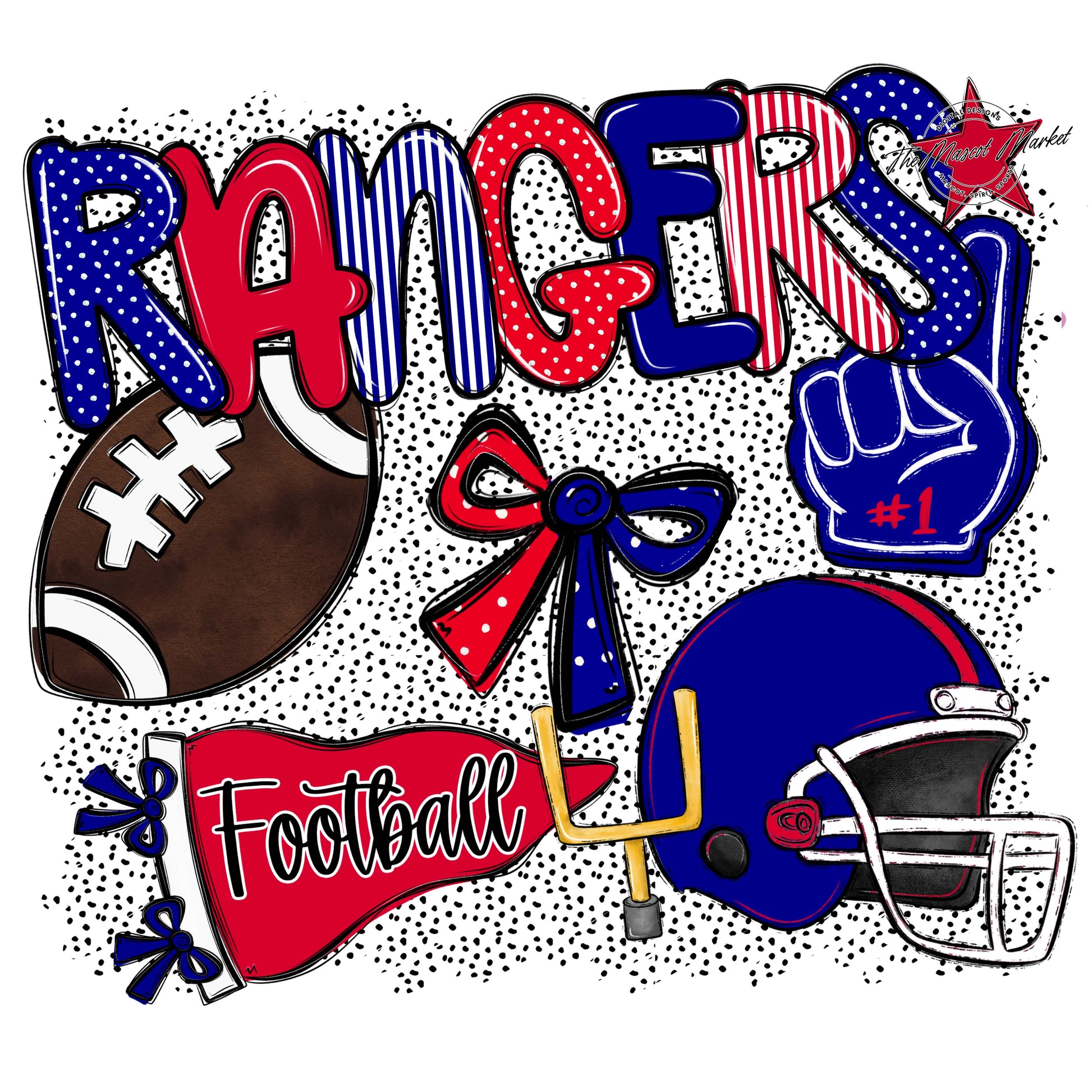 Rangers Football Spirit-Blue & Red