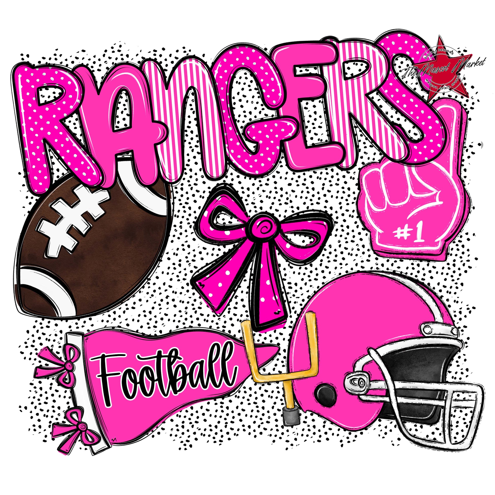 Rangers Football Spirit-Pink