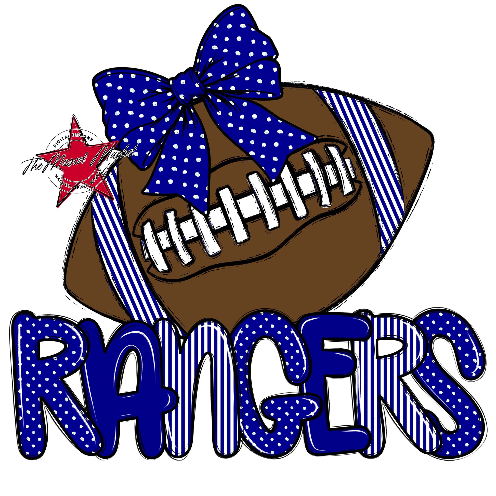 Rangers Football Spirit Design-Blue