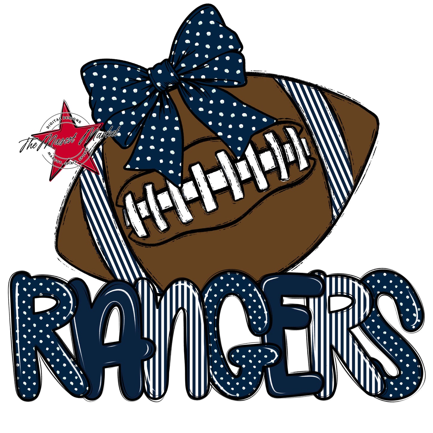 Rangers Football Spirit Design-Navy