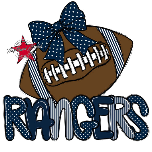Rangers Football Spirit Design-Navy