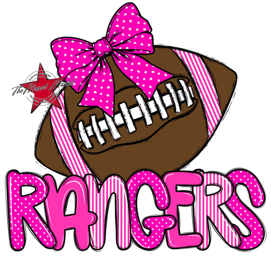 Rangers Football Spirit Design-Pink
