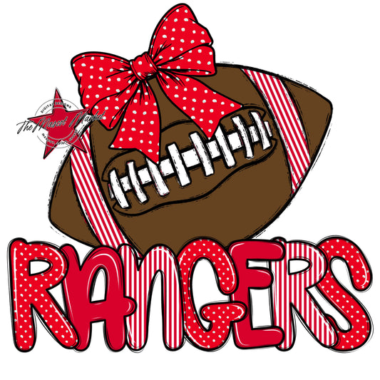 Rangers Football Spirit Design-Red
