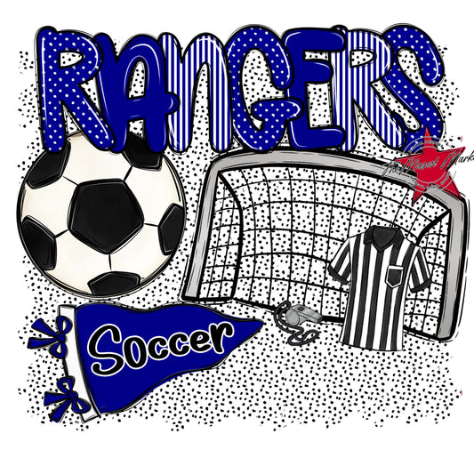 Rangers Soccer Spirit-Blue