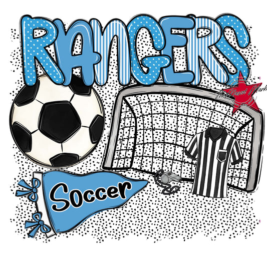 Rangers Soccer Spirit-Carolina Blue