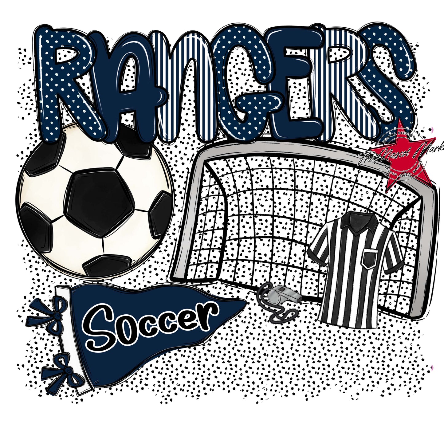 Rangers Soccer Spirit-Navy
