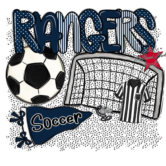 Rangers Soccer Spirit-Navy