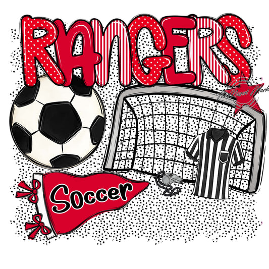 Rangers Soccer Spirit-Red
