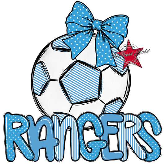 Rangers Soccer Spirit Design-Carolina Blue
