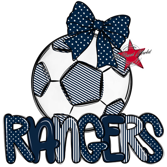 Rangers Soccer Spirit Design-Navy