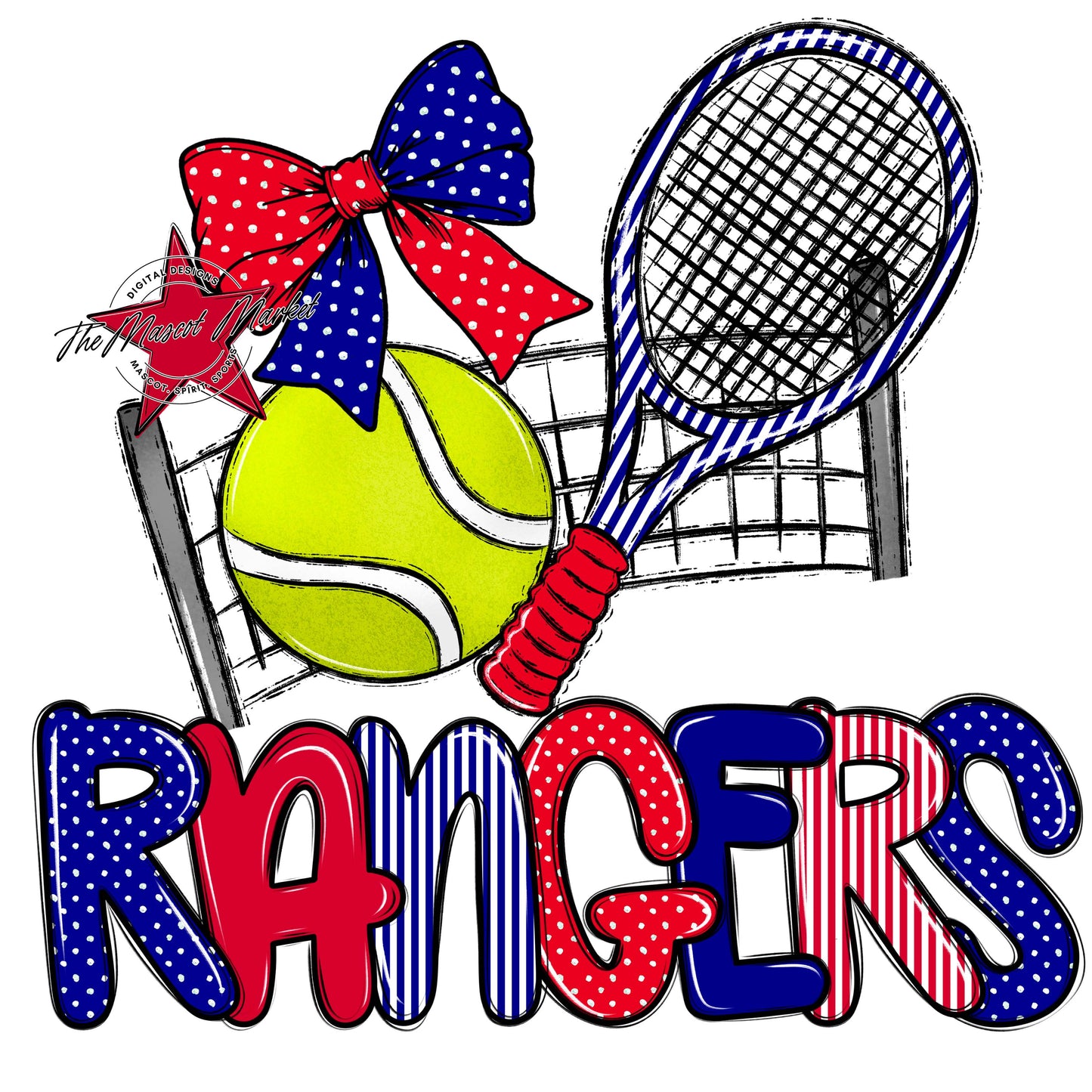 Rangers Tennis Spirit Design-Blue & Red