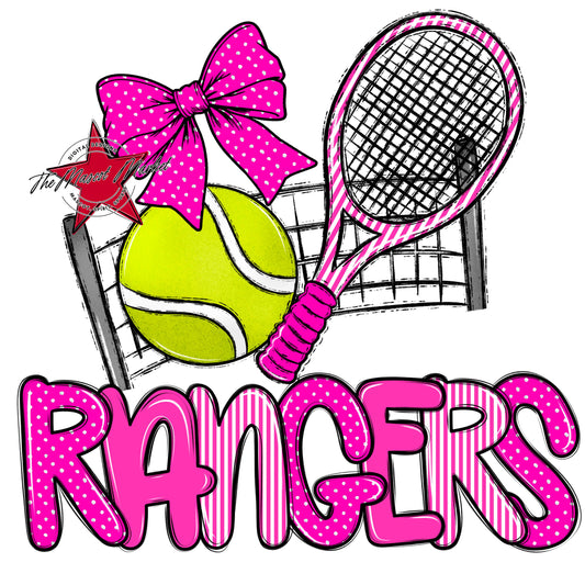 Rangers Tennis Spirit Design-Pink