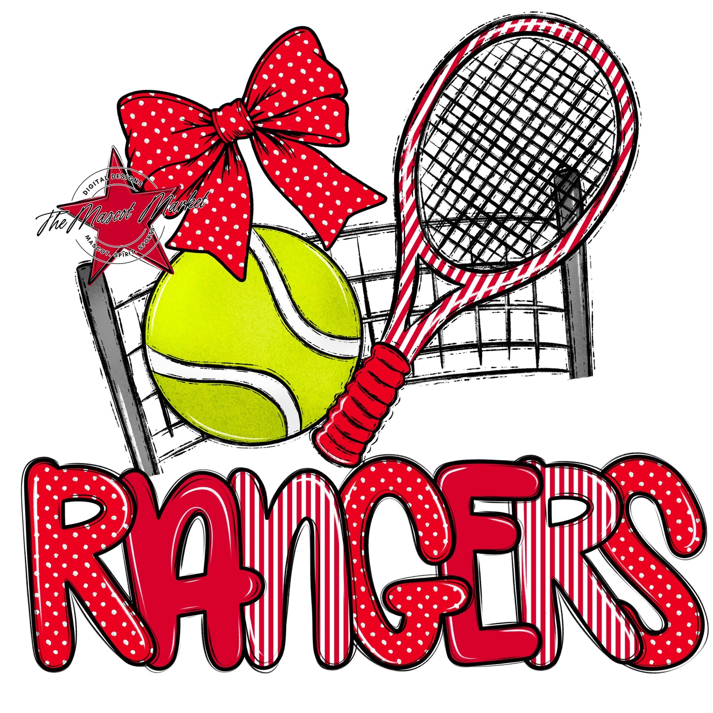 Rangers Tennis Spirit Design-Red