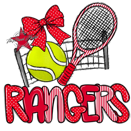 Rangers Tennis Spirit Design-Red