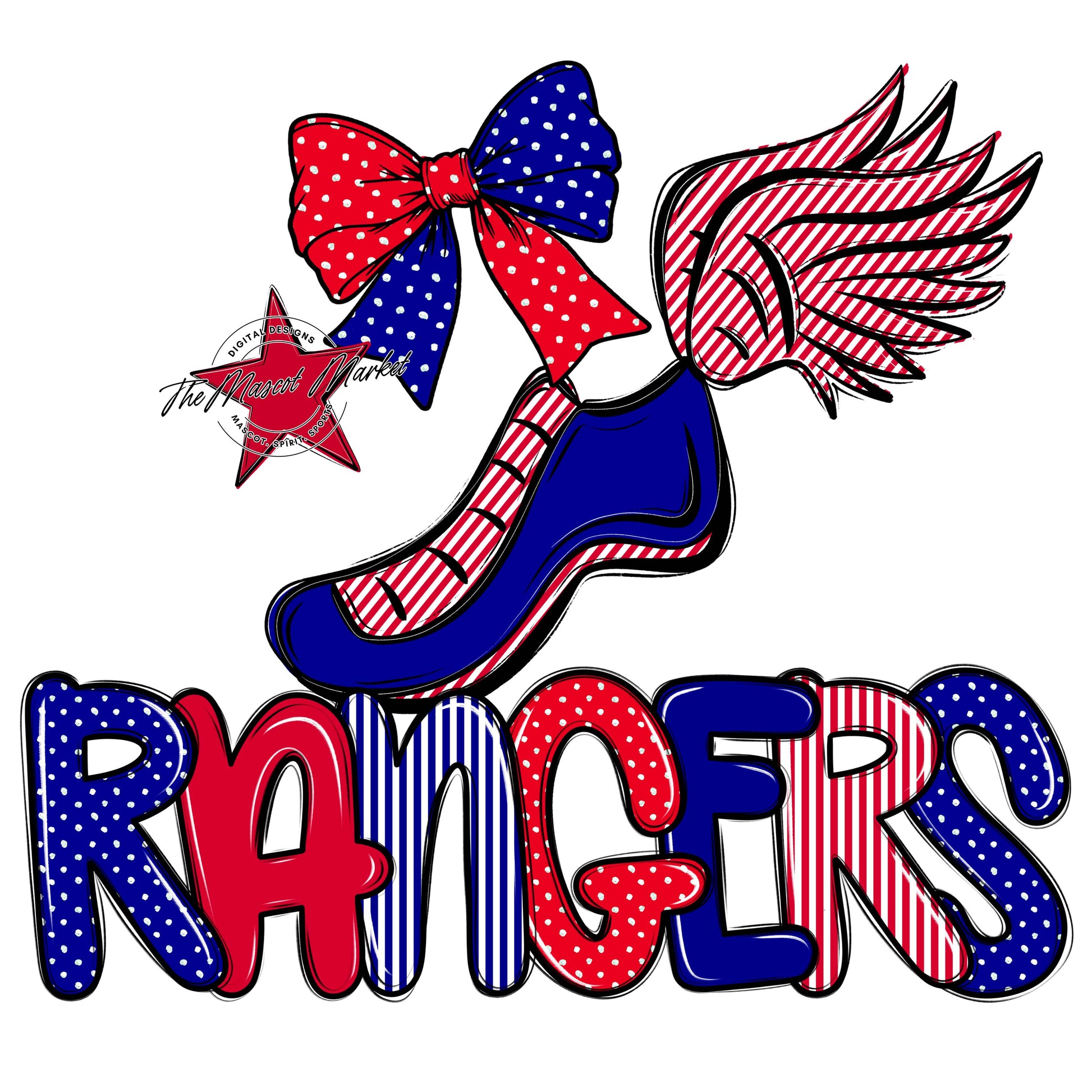 Rangers Track Spirit Design-Blue & Red
