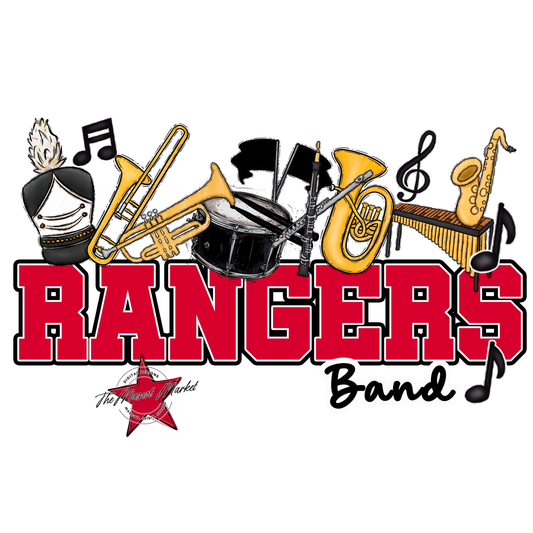 Rangers Varsity Band-Red