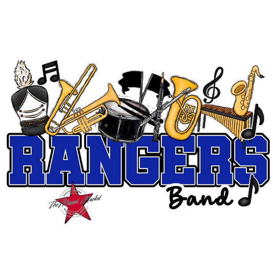 Rangers Varsity Band-Royal Blue