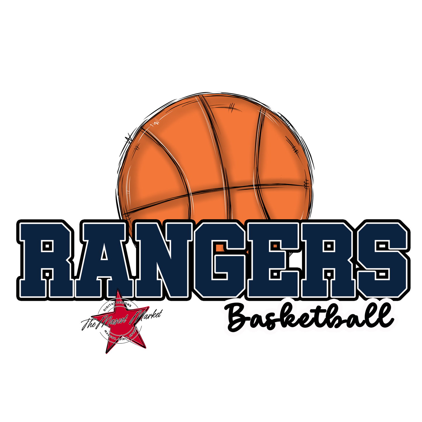 Rangers Varsity Basketball-Navy