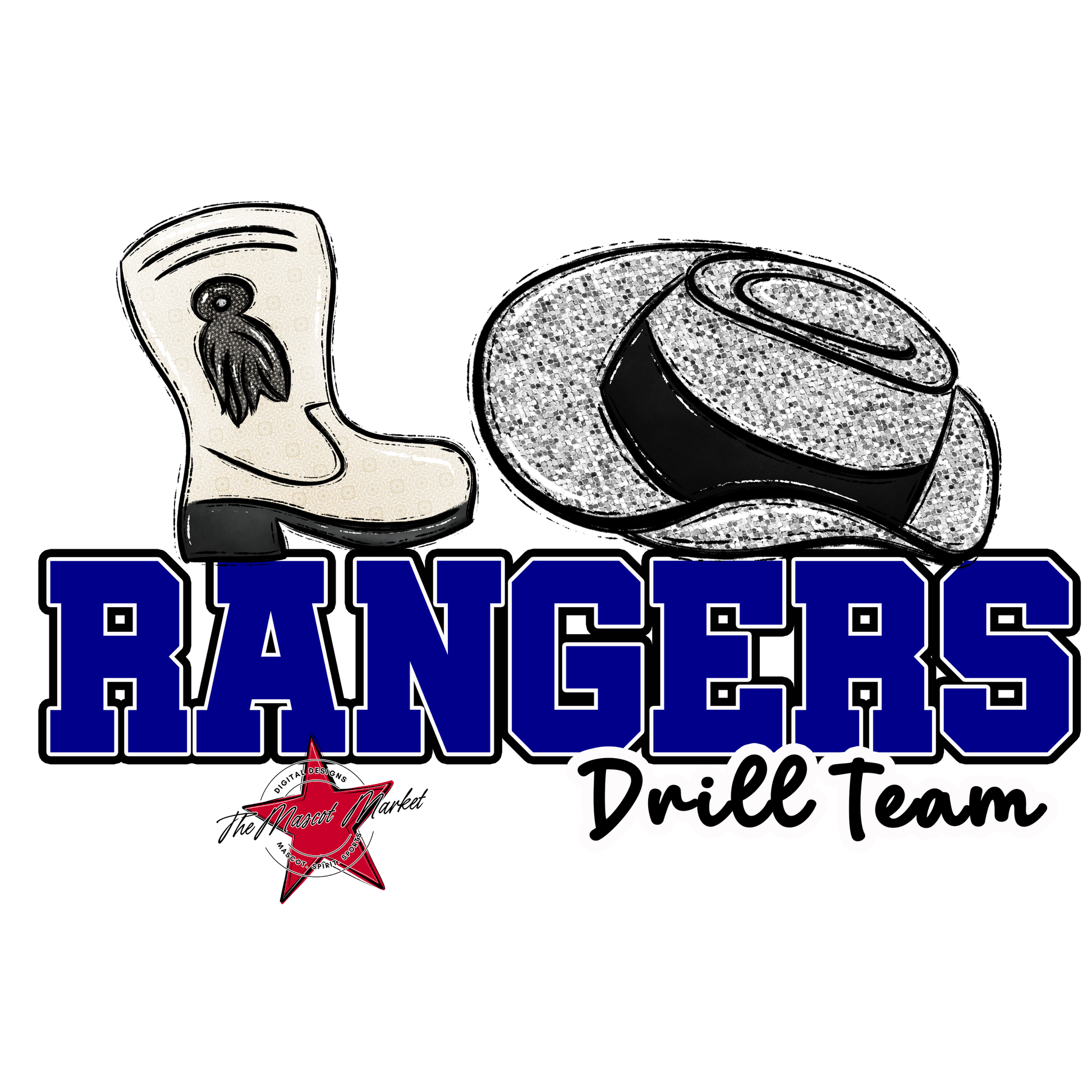 Rangers Varsity Drillteam-Blue