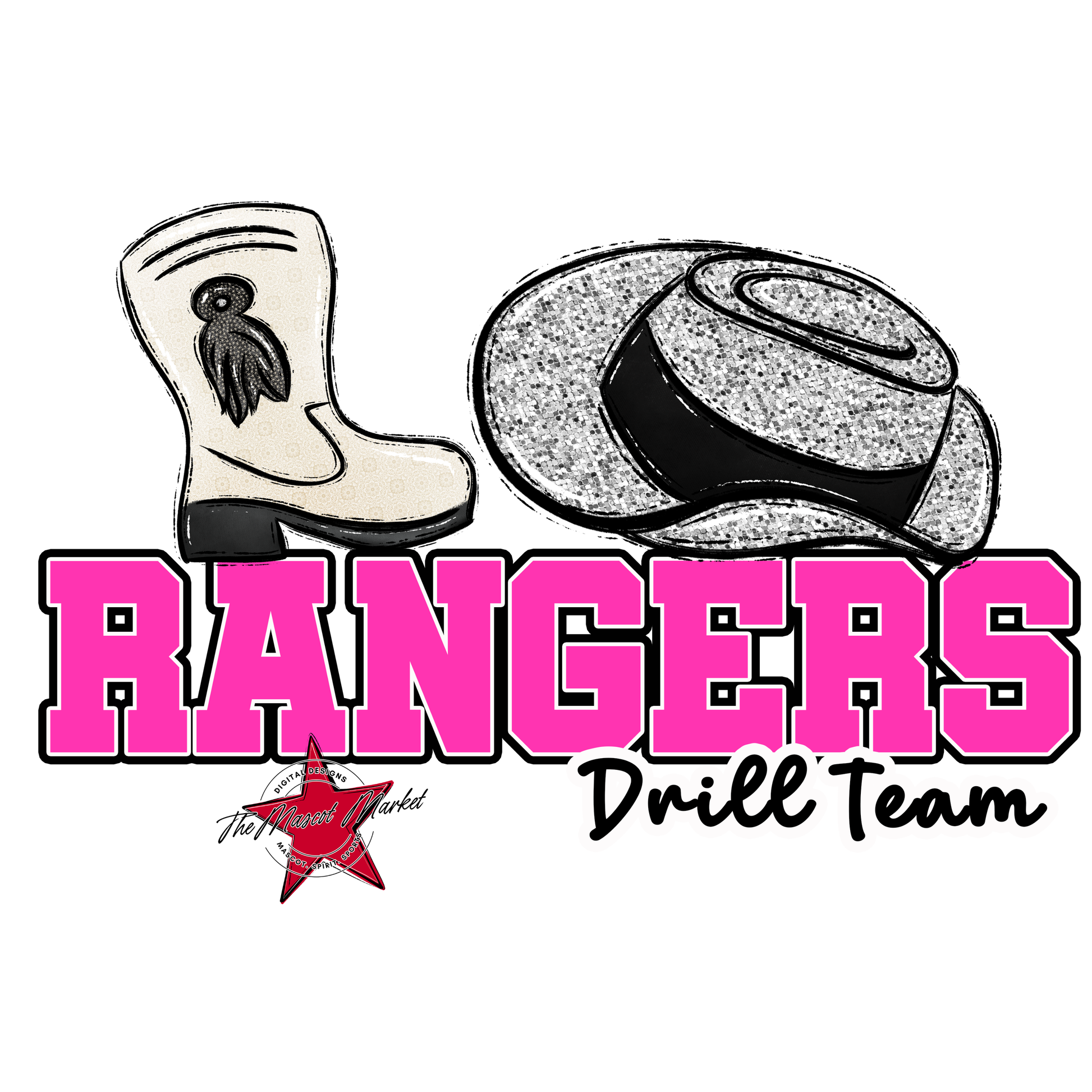 Rangers Varsity Drillteam-Pink