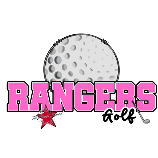 Rangers Varsity Golf-Baby Pink