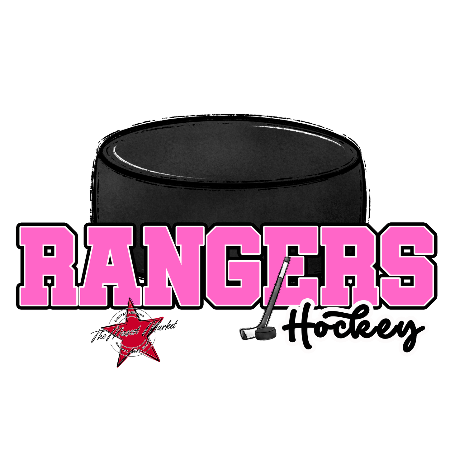 Rangers Varsity Hockey-Baby Pink