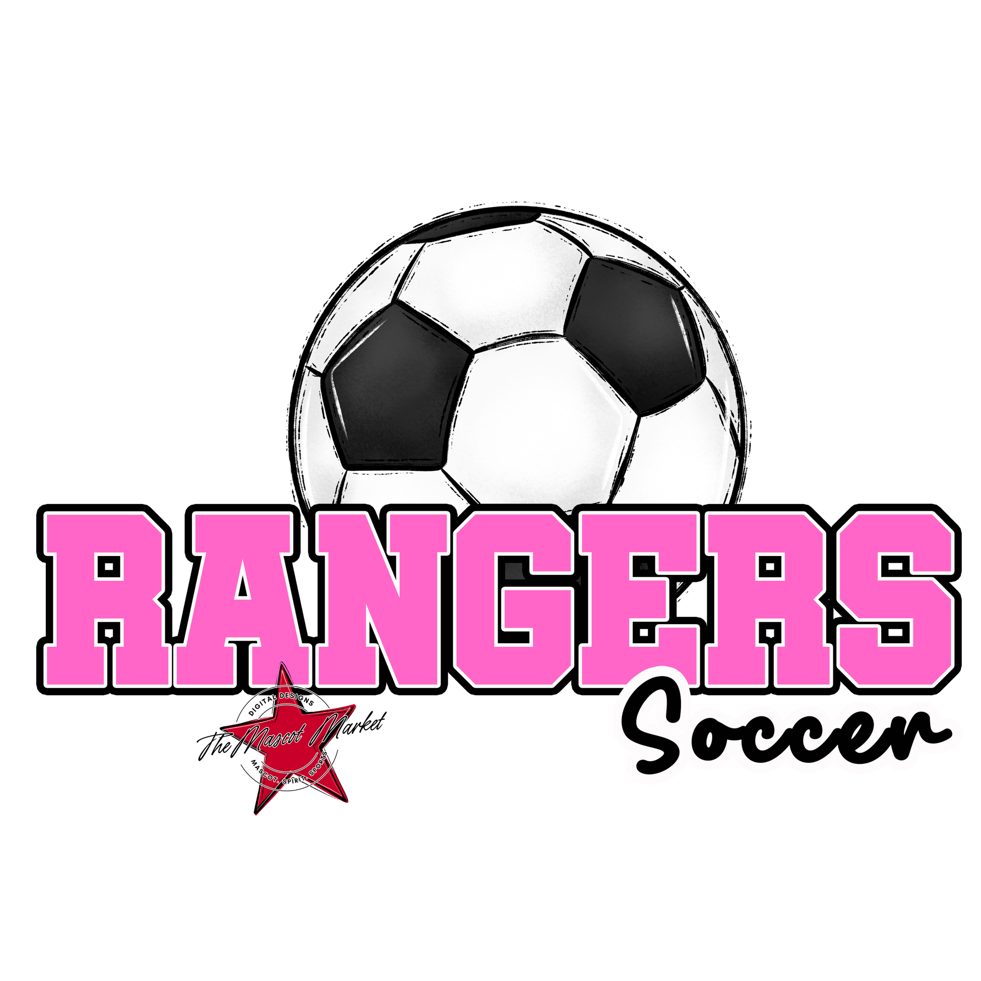 Rangers Varsity Soccer-Baby Pink