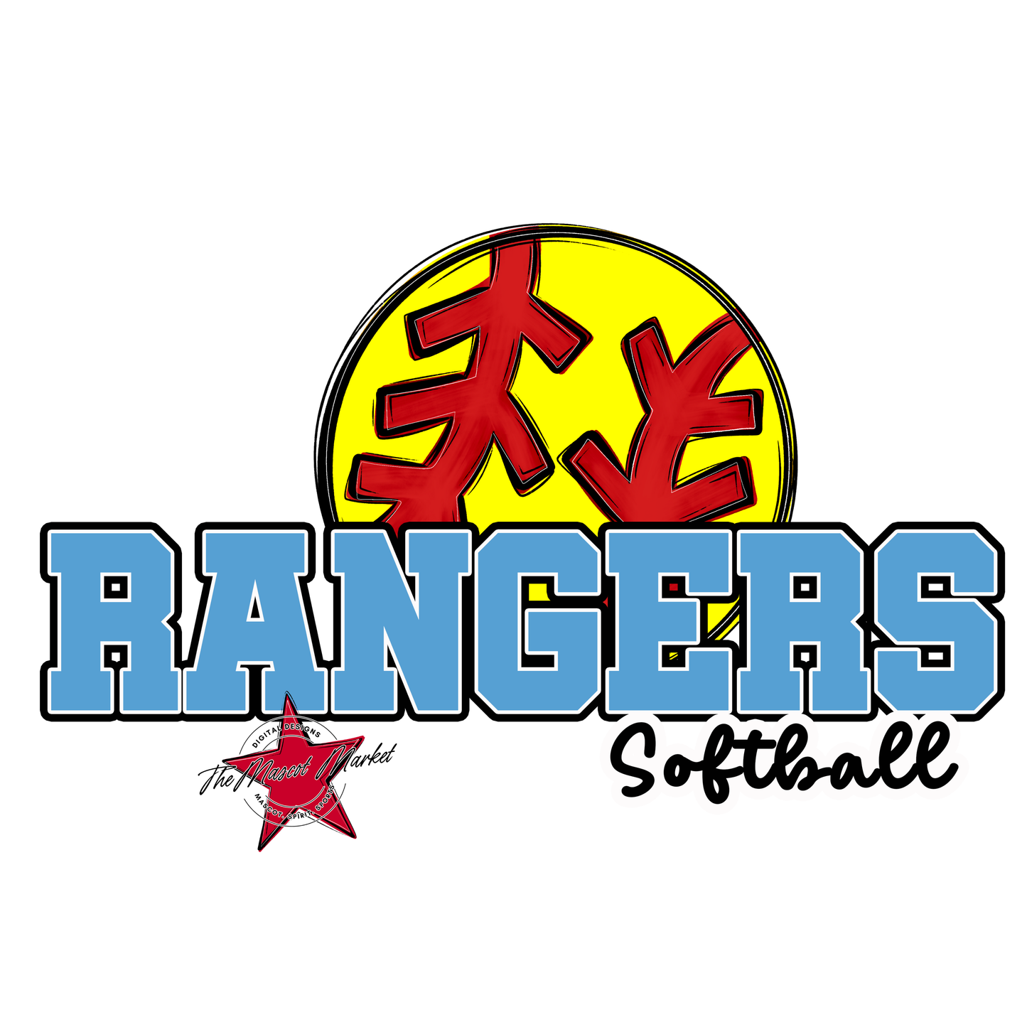 Rangers Varsity Softball-Carolina Blue