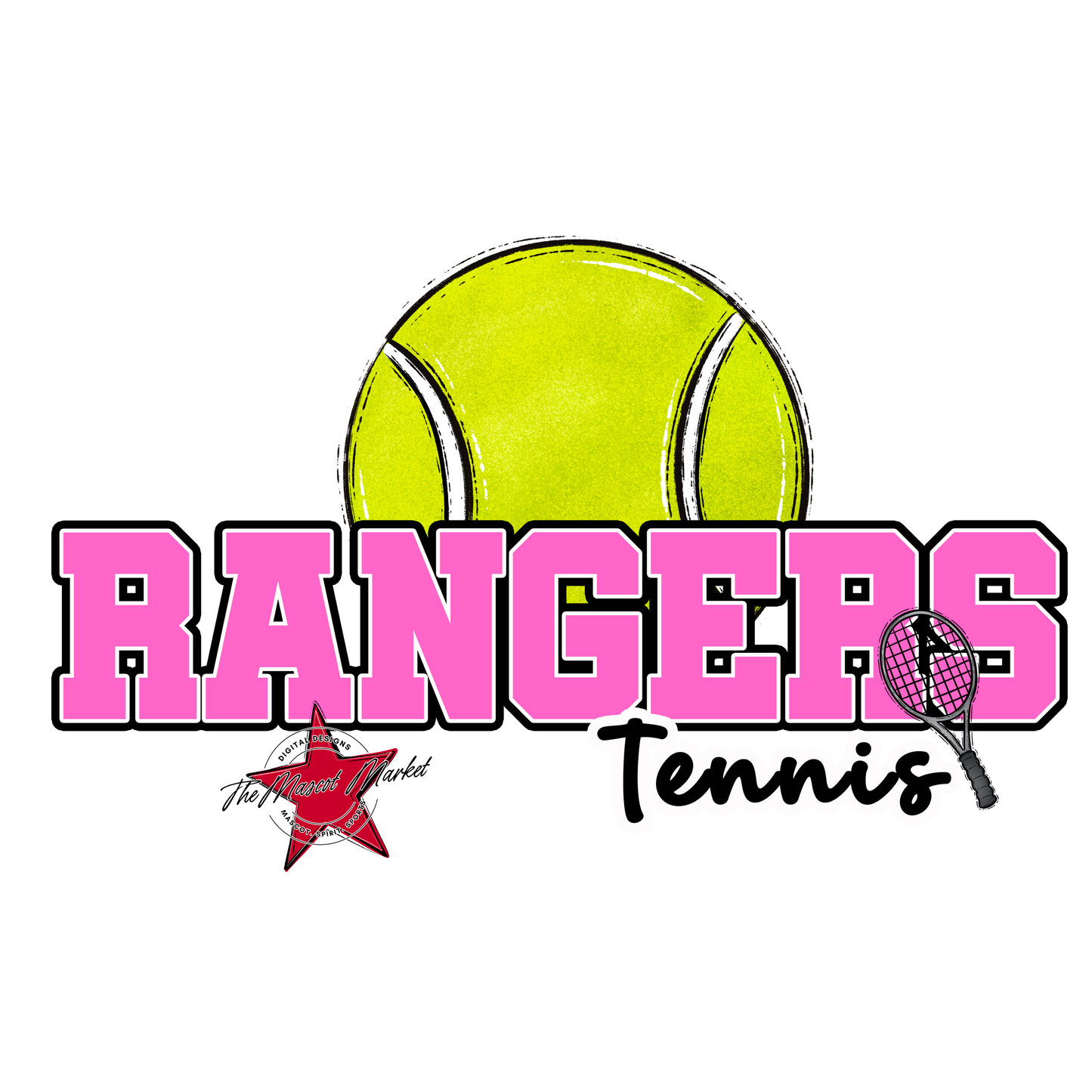 Rangers Varsity Tennis-Baby Pink