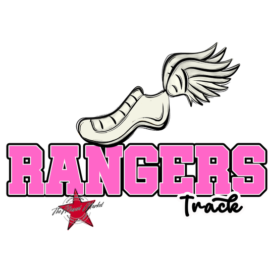Rangers Varsity Track-Baby Pink