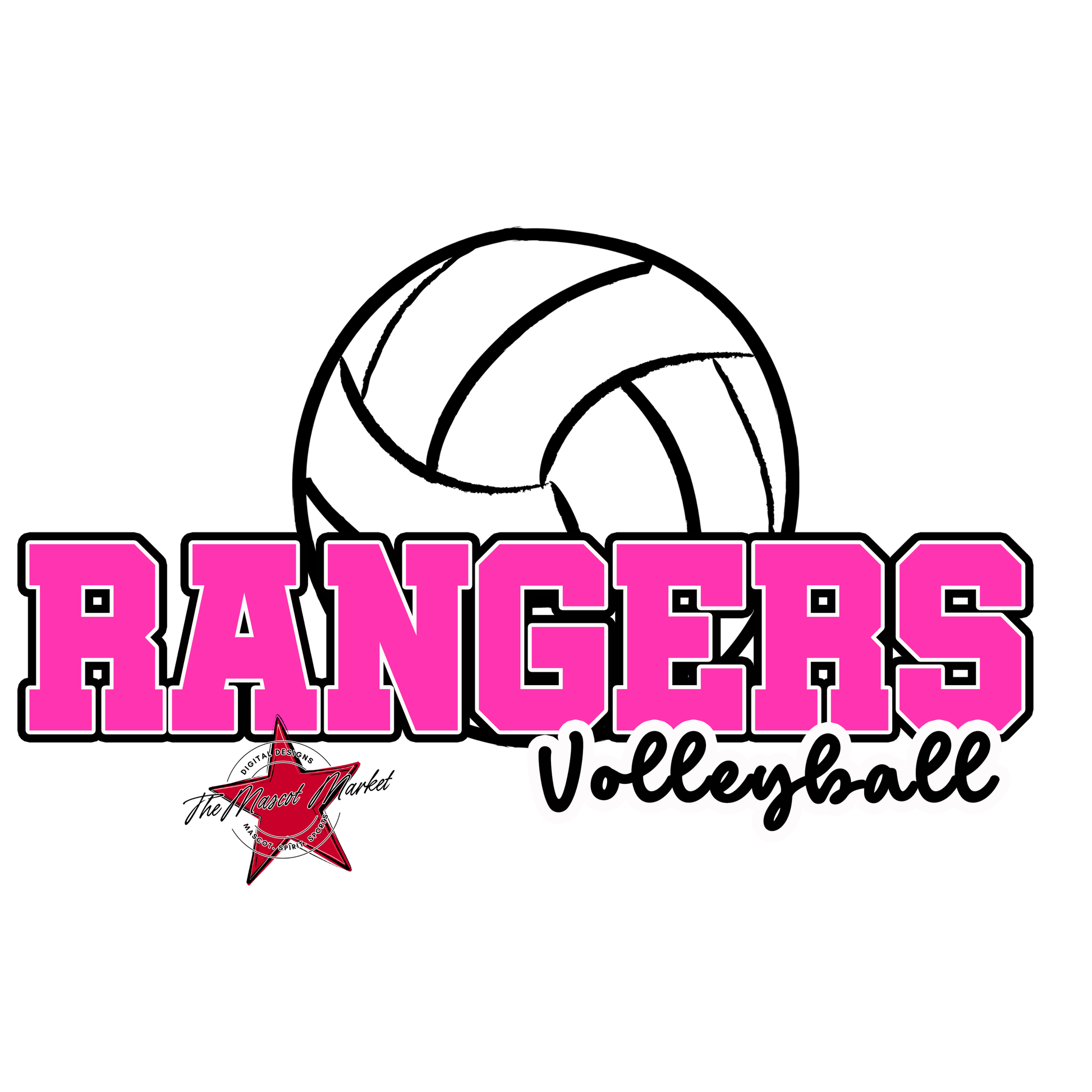 Rangers Varsity Volleyball-Pink