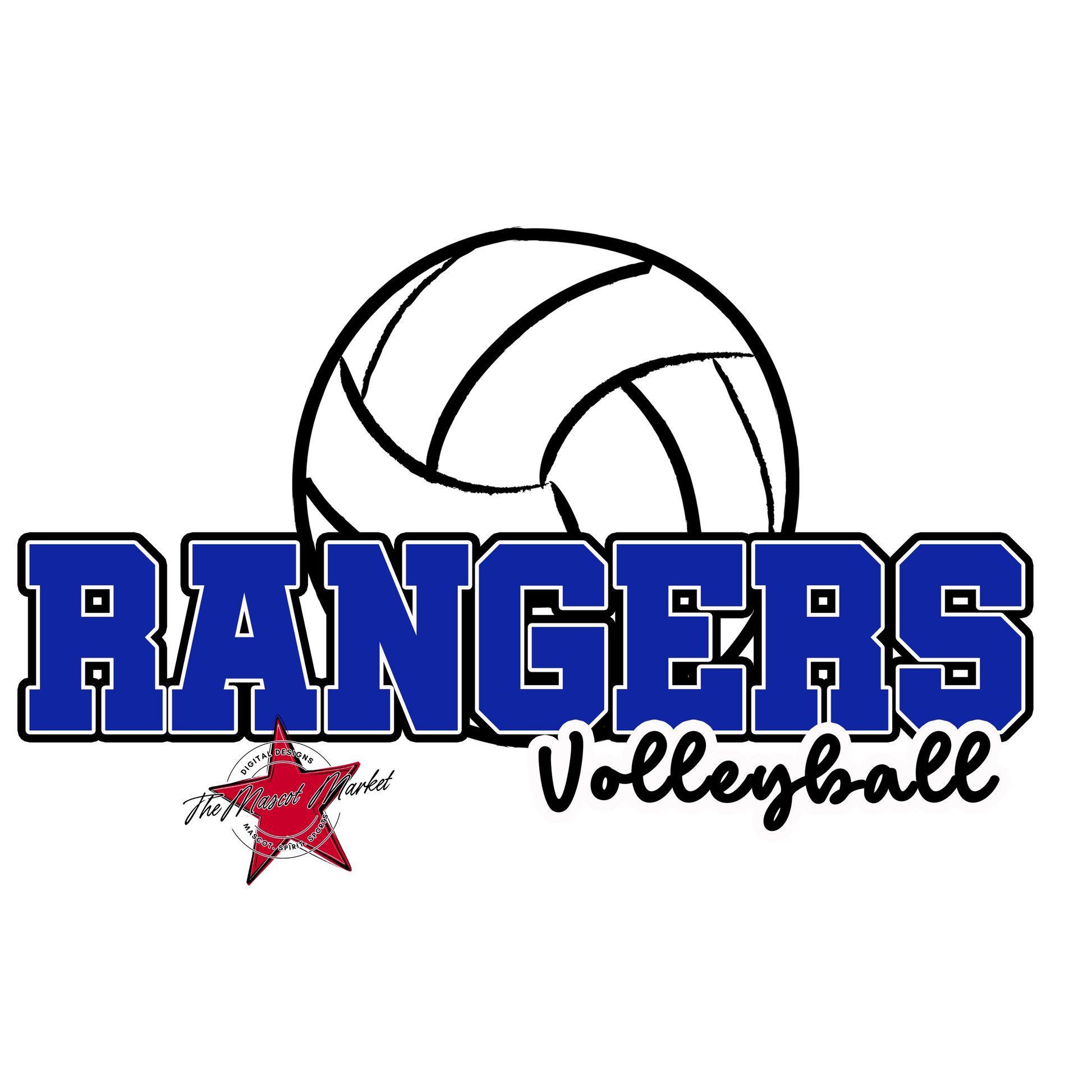 Rangers Varsity Volleyball-Royal Blue