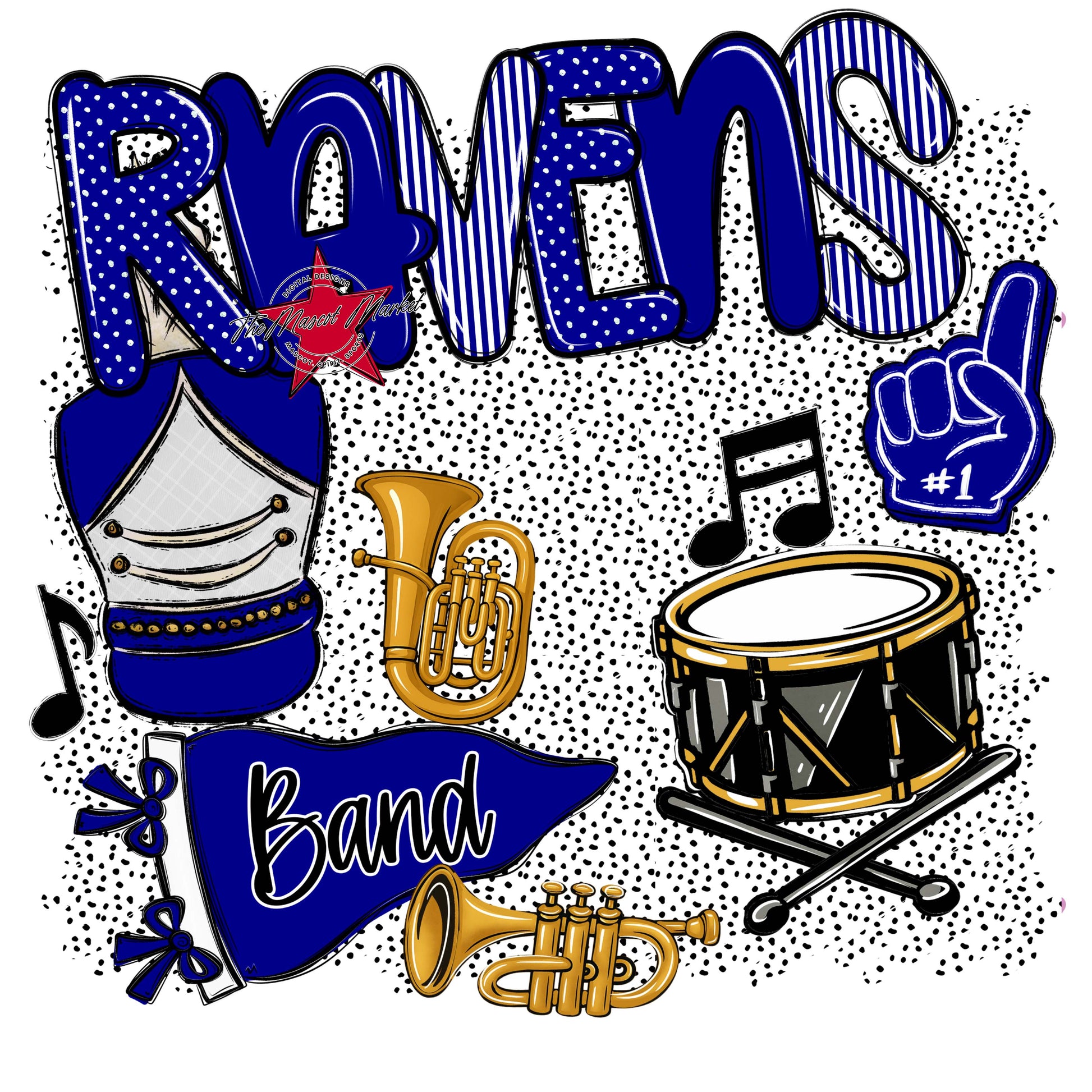 Ravens Band Spirit-Blue