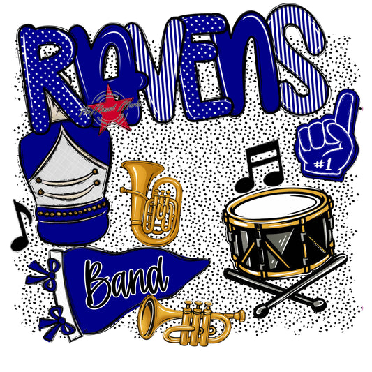 Ravens Band Spirit-Blue