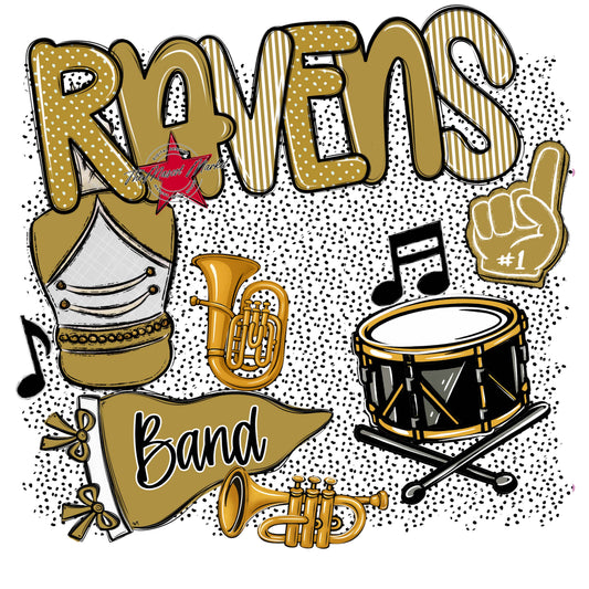 Ravens Band Spirit-Gold