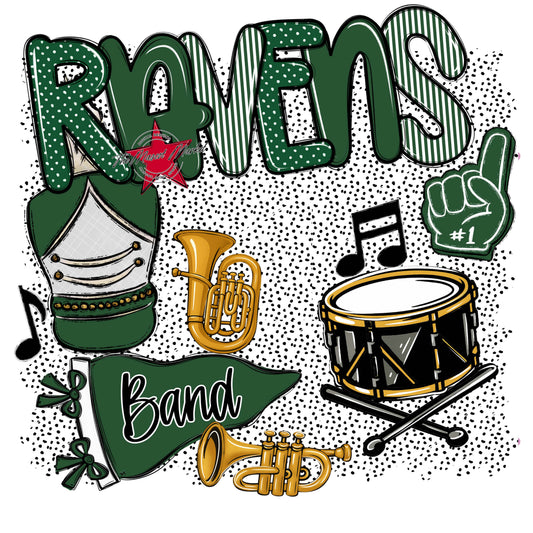 Ravens Band Spirit-Green